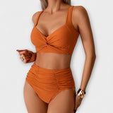 Zoe - Ruffled Bandeau Swimsuit