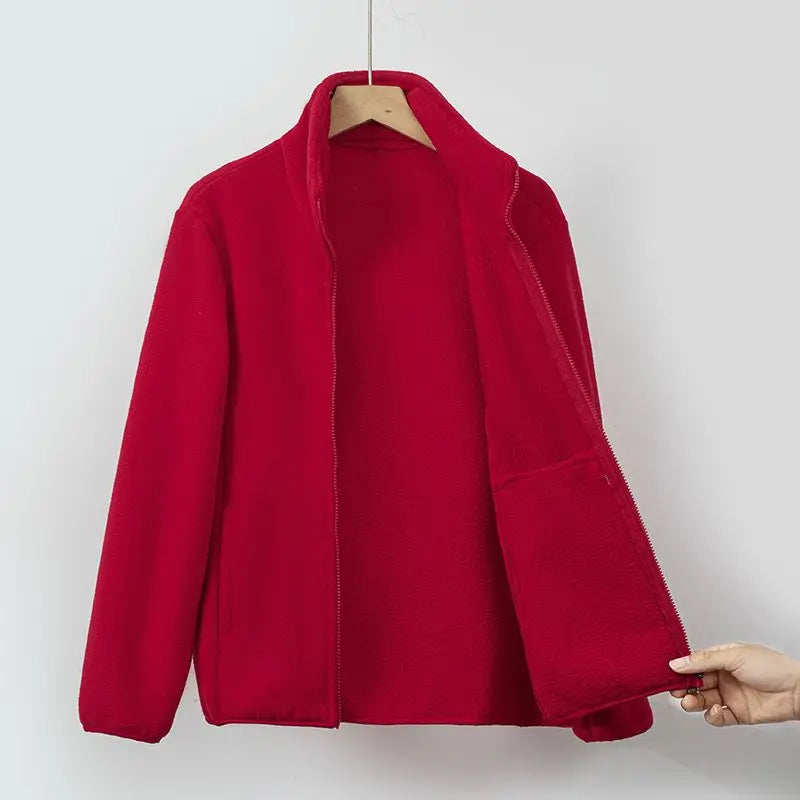 Nora – Soft fleece jacket with zip fastening
