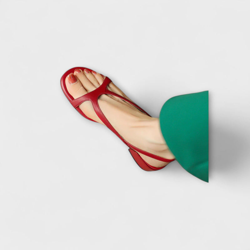 Evelyn - Elegant Flat Sandals Minna with Refined Finish
