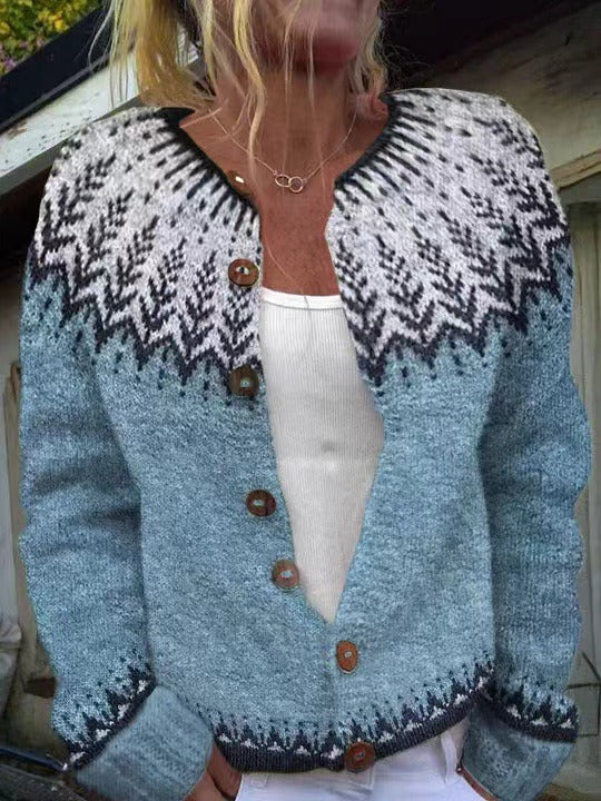 Clara | Vintage Icelandic Wool Cardigan