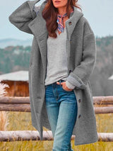 Faye – Jacket with buttons and hood