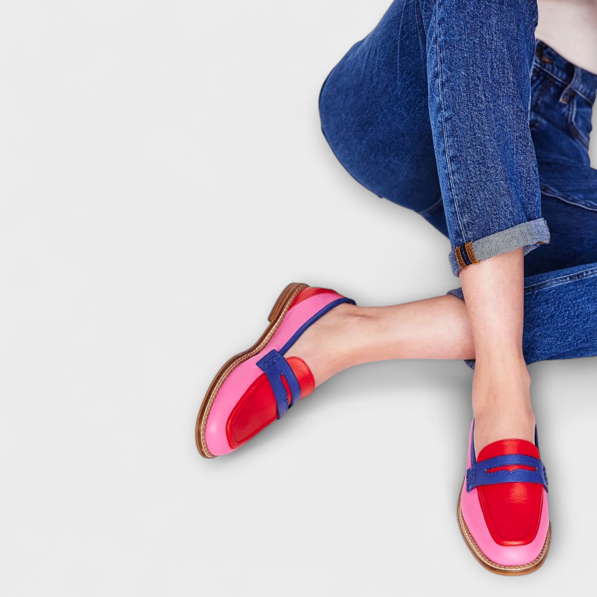 Marigold – Colorful patchwork with round toe
