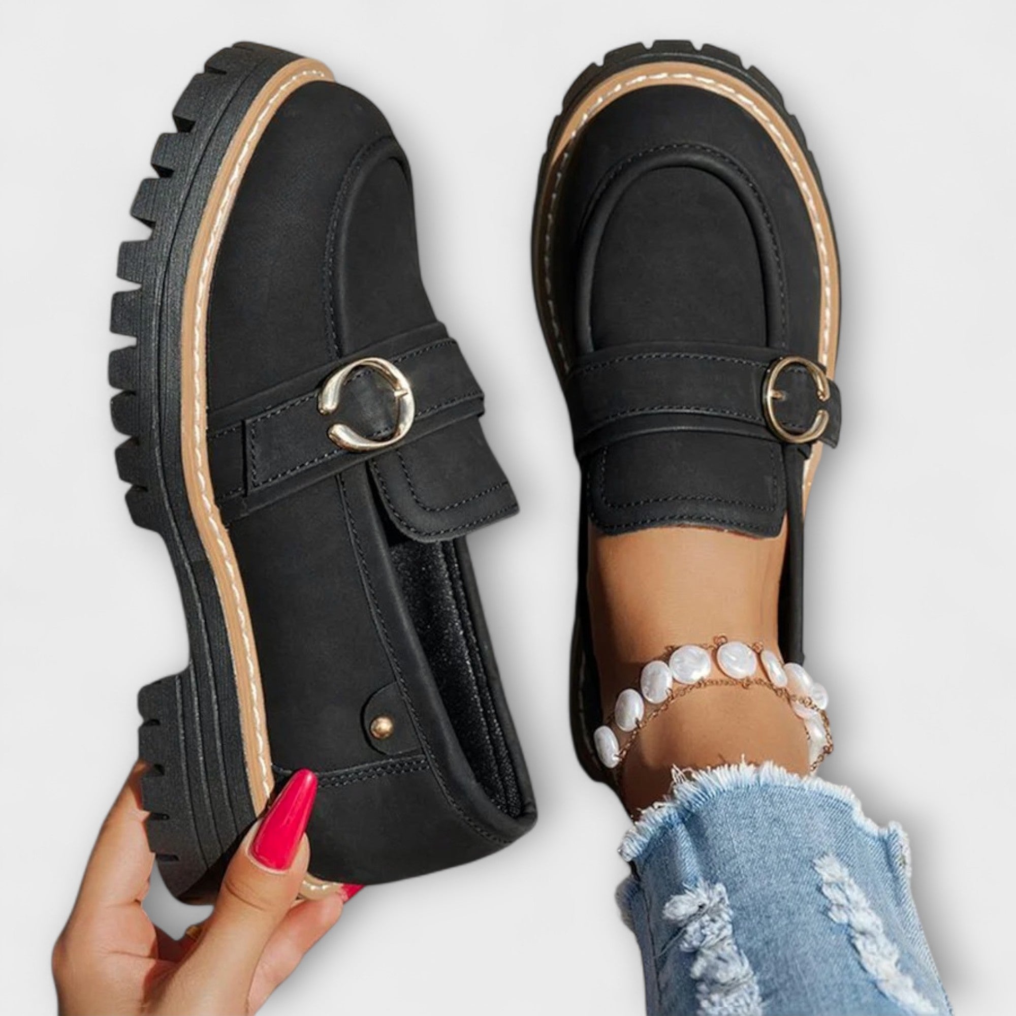 Lora – Casual Loafers with Round Toe