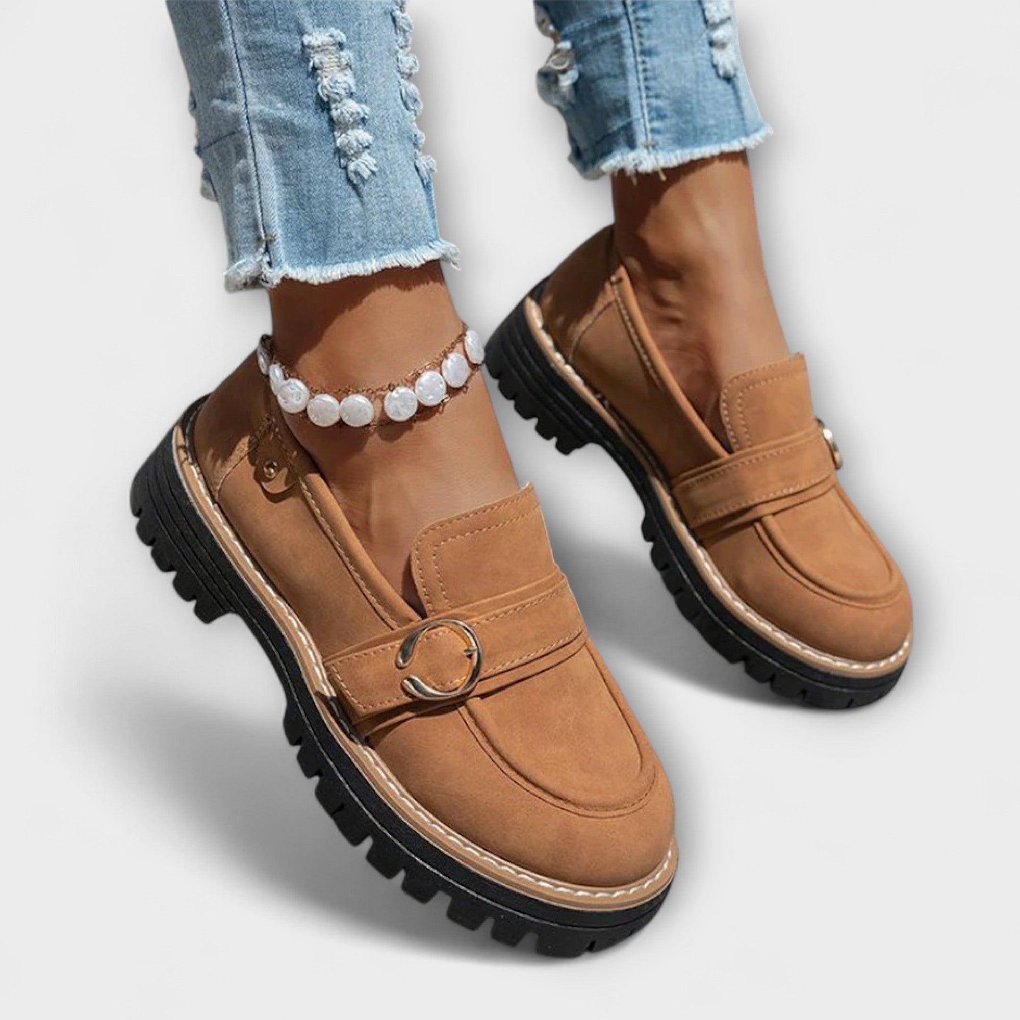Lora – Casual Loafers with Round Toe