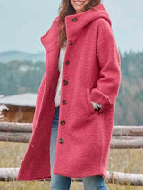 Faye – Jacket with buttons and hood