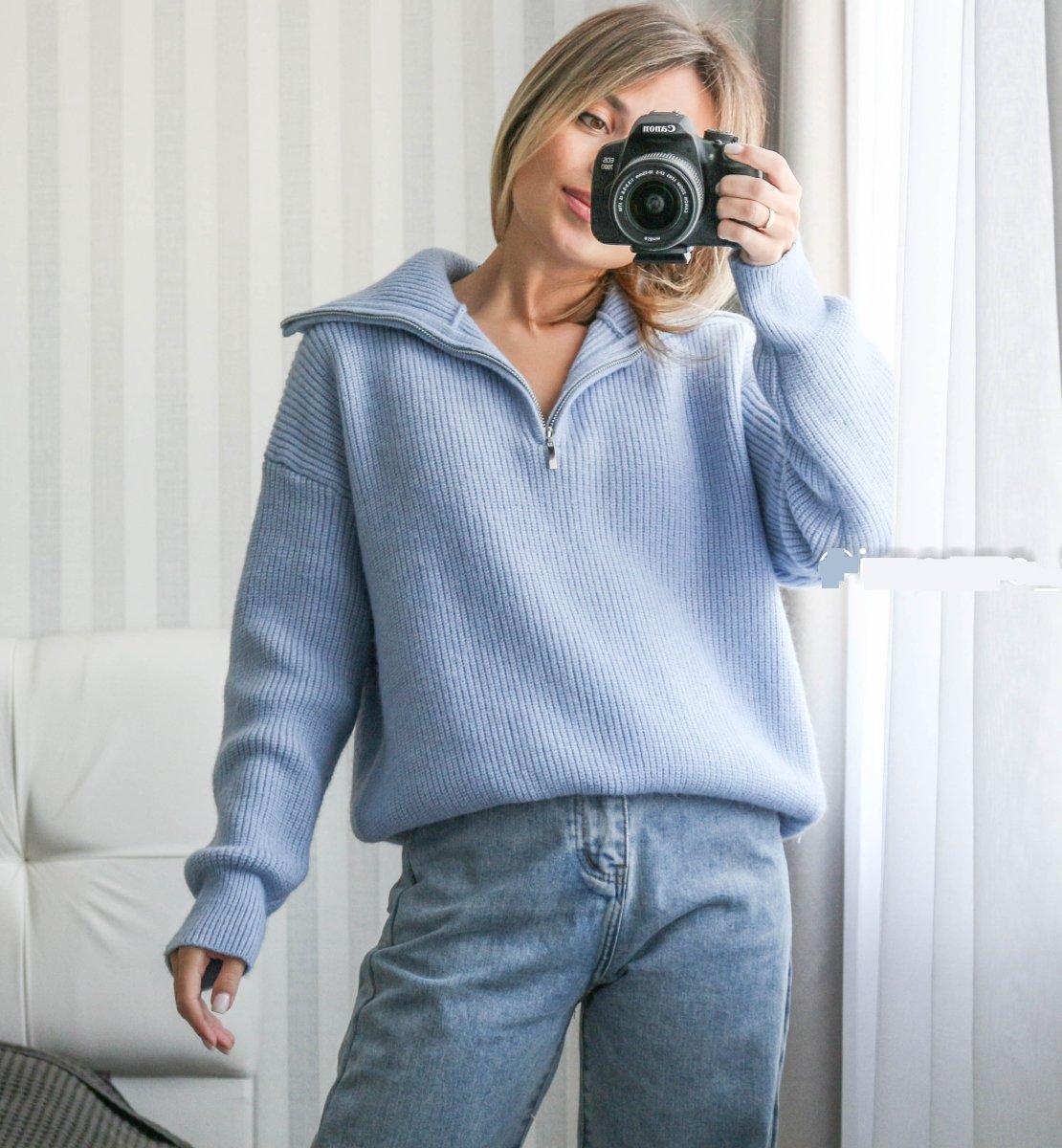 Ava | Zipper Sweater