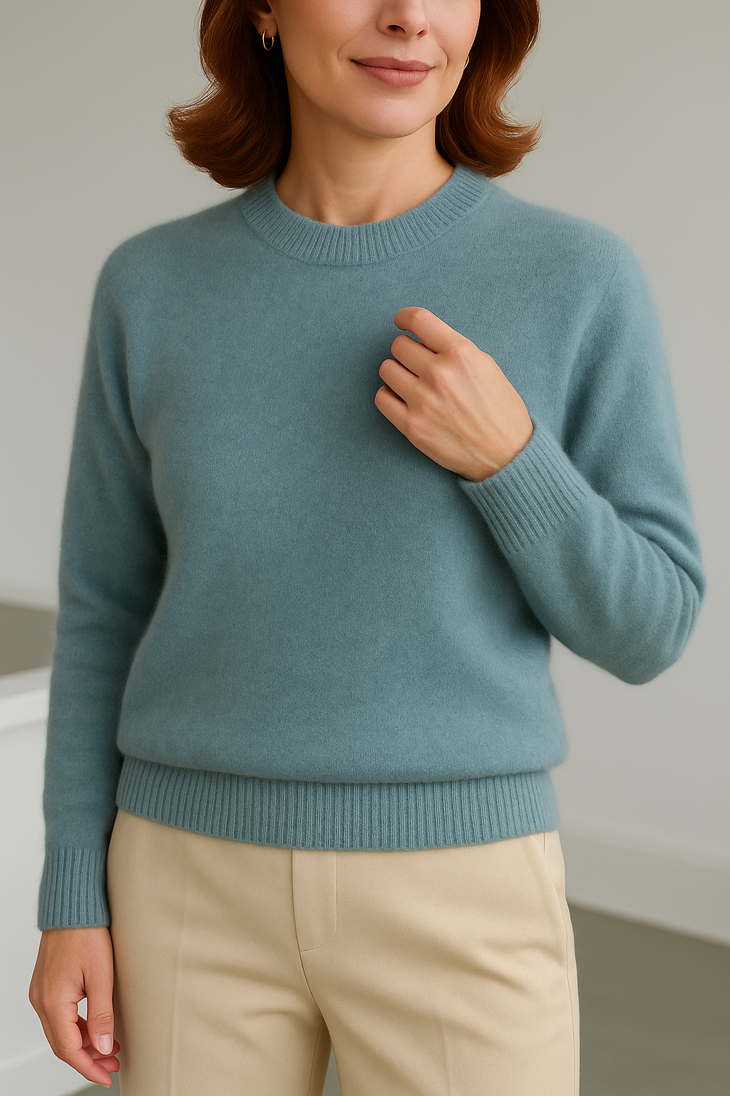 Isabelle – Fine-knit jumper with round neck